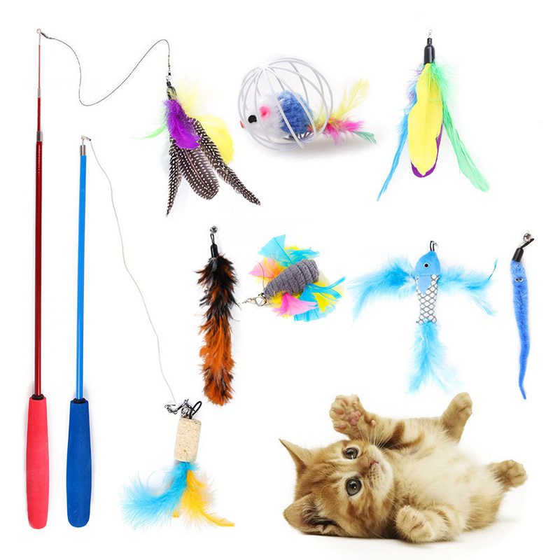 NEW New Pets Cat Toys Mouse Shape Balls Shapes Kitten Love New Pet Toy Cat Channel Funny Cat Stick Mouse Interactive Play Suppli