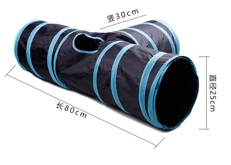 NEW Cat Tunnel for Indoor Cats Large with Play Ball S-Shape 5 Way Collapsible Interactive Peek Hole Pet Tube Toys for Puppy