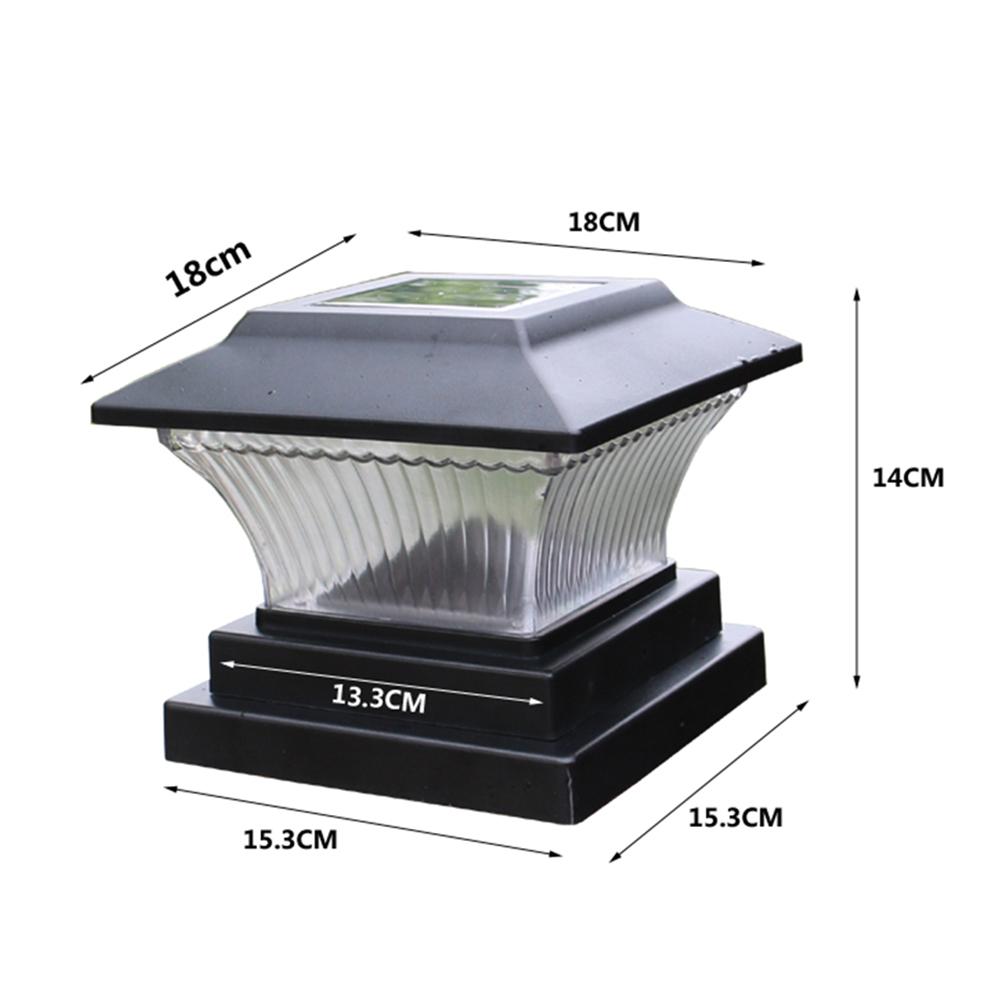 NEW Solar Power LED Pillar Lamp Outdoor Garden Fence Lamp Yard Post Cap Lights Waterproof Solar Street Wall Light