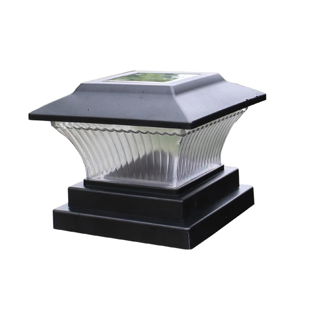 NEW Solar Power LED Pillar Lamp Outdoor Garden Fence Lamp Yard Post Cap Lights Waterproof Solar Street Wall Light