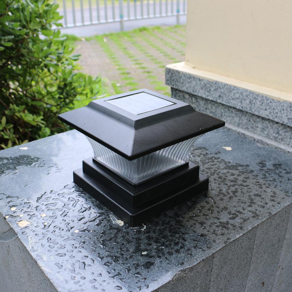 NEW Solar Power LED Pillar Lamp Outdoor Garden Fence Lamp Yard Post Cap Lights Waterproof Solar Street Wall Light