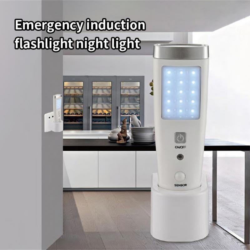 NEW Modern 4 In 1 Motion Sensor Wall Night Light Rechargeable Emergency LED Flashlight For Camping Home Indoor Outdoor Lights