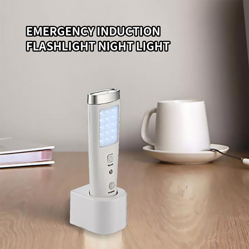 NEW Modern 4 In 1 Motion Sensor Wall Night Light Rechargeable Emergency LED Flashlight For Camping Home Indoor Outdoor Lights