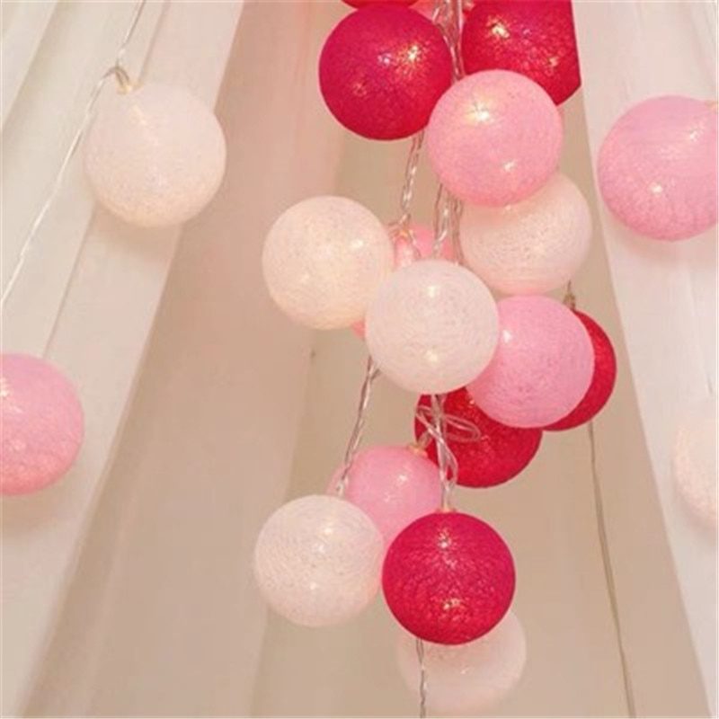 NEW Ball Light Chain Night Lights Garland LED String Christmas Kids Bedroom Halloween Outdoor Wedding Patio Party Decoration