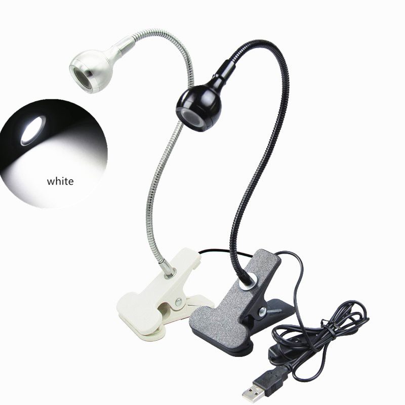 NEW 3W Flexible Book Light LED Universal USB Power Holder Night Desk Clip Lamp Bed Reading Table for the Study Room Bedroom Livi