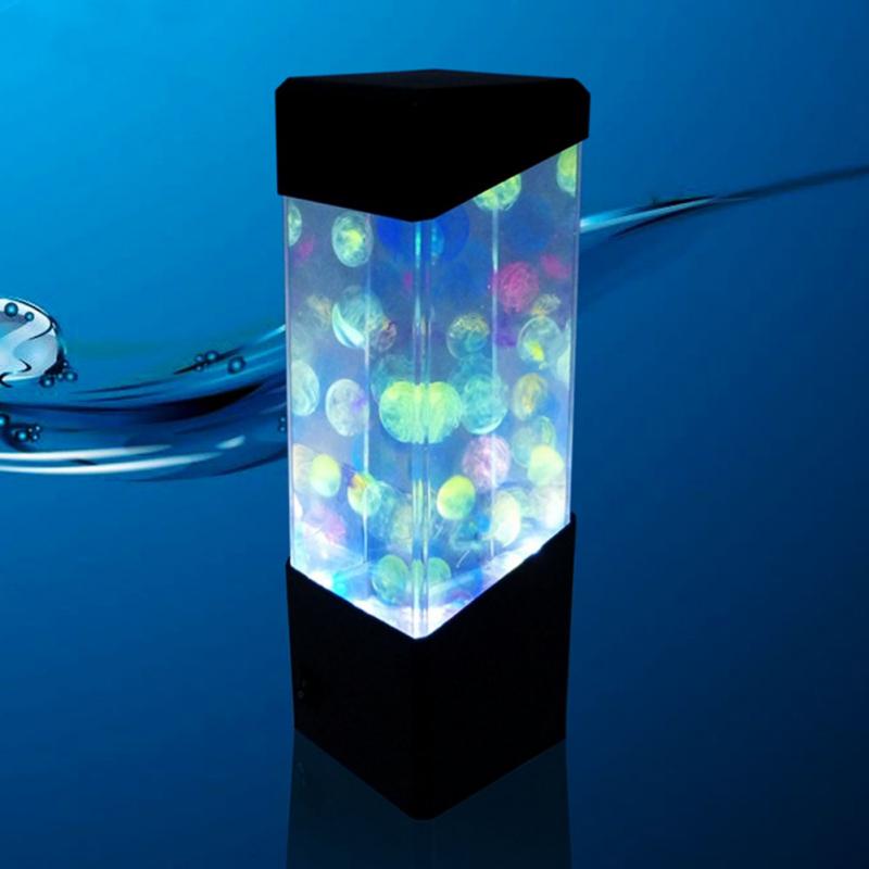 NEW Jellyfish Lamp LED Bedside Night Light Color Changing Jellyfish Tank Aquarium Led Lamp Relaxing Mood Lights Lava Lamp Kids G