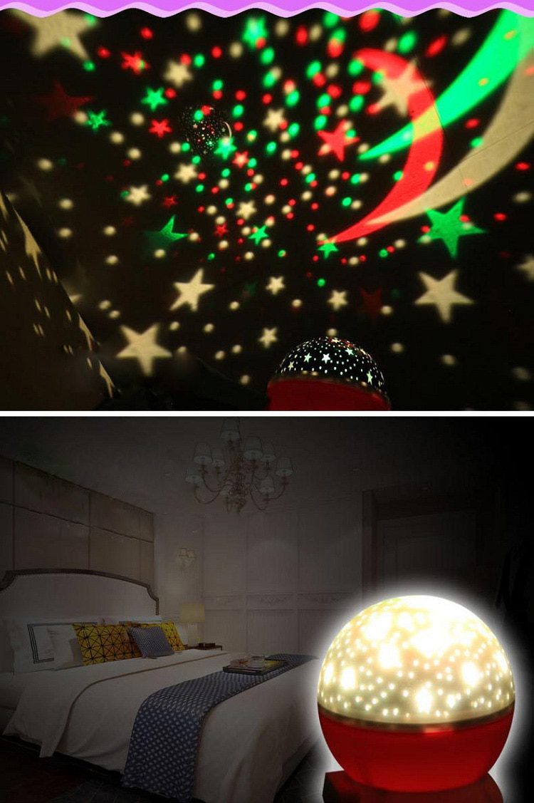 NEW Night Light Led Star Projector Children's Night Light Sky Projector Star Moon Galaxy Night Lights Nursery Gifts Kids Gif