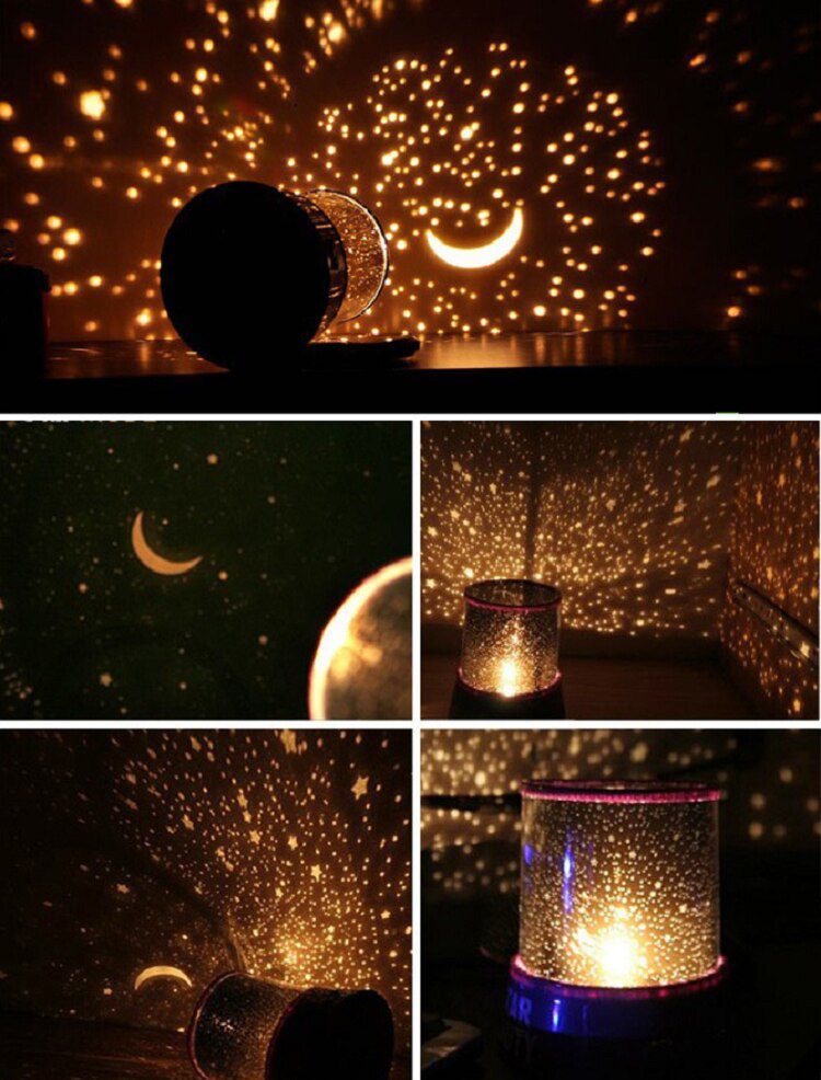 NEW Night Light Led Star Projector Children's Night Light Sky Projector Star Moon Galaxy Night Lights Nursery Gifts Kids Gif