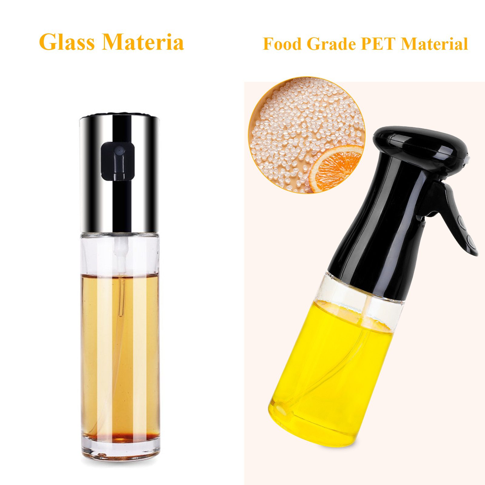 NEW 210ml Oil Spray Bottle Cooking Baking Vinegar Mist Sprayer Barbecue Spray Bottle for Kitchen Cooking BBQ Grilling Roasting