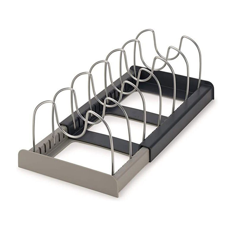 NEW Retractable Pot Lid Rack Stainless Steel Spoon Holder Shelf Cooking Dish Drainer Drying Rack Kitchen Organizer Pan Cover Sta