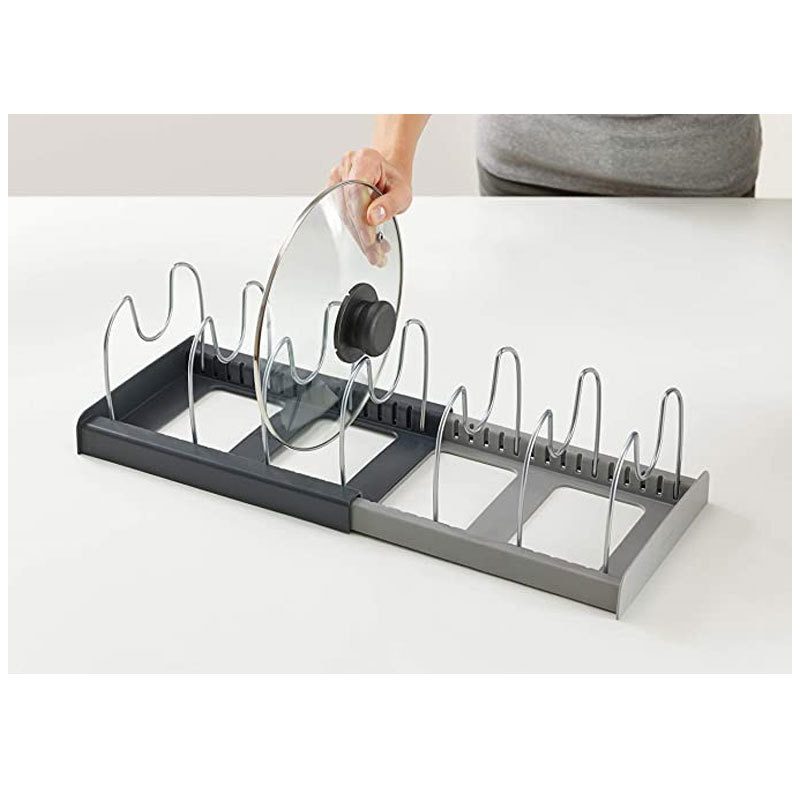 NEW Retractable Pot Lid Rack Stainless Steel Spoon Holder Shelf Cooking Dish Drainer Drying Rack Kitchen Organizer Pan Cover Sta