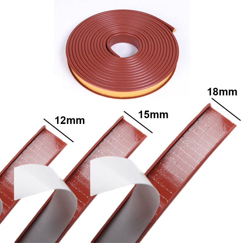 NEW Self Adhesive PVC Edge Banding Strip Sealing Tape 12/15/18mm U-Shaped Strip For Furniture Cabinet Desk Edge Guard Protector