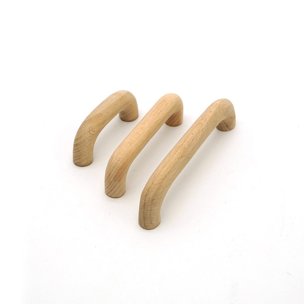 NEW 1PC Wooden Knob For Cupboard Cabinet Decor Drawer Wardrobe Pull Handle DIY Home Furniture Accessories