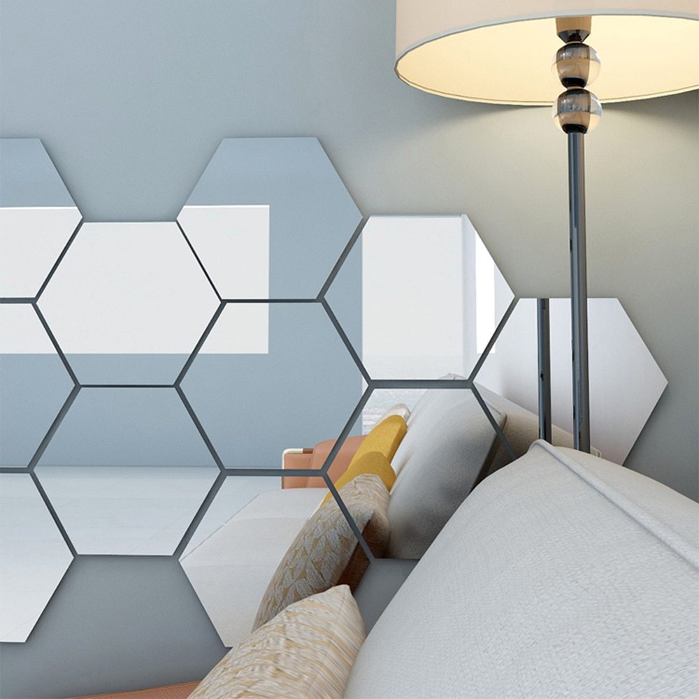 NEW Soft Mirror sticker Rectangle Self Adhesive Room Decor Stick Pvc Waterproof Mirror Home Bathroom Wall Sticker