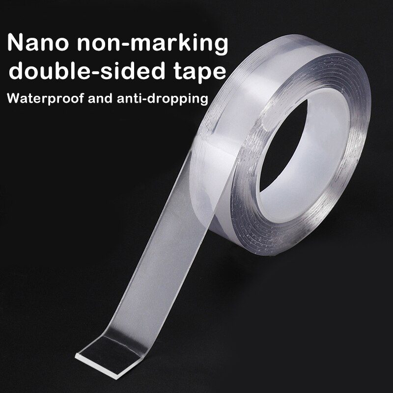 NEW Tape Waterproof Wall Stickers Reusable Heat Resistant Bathroom Home Decoration Tapes Transparent Double Sided Nano Tape