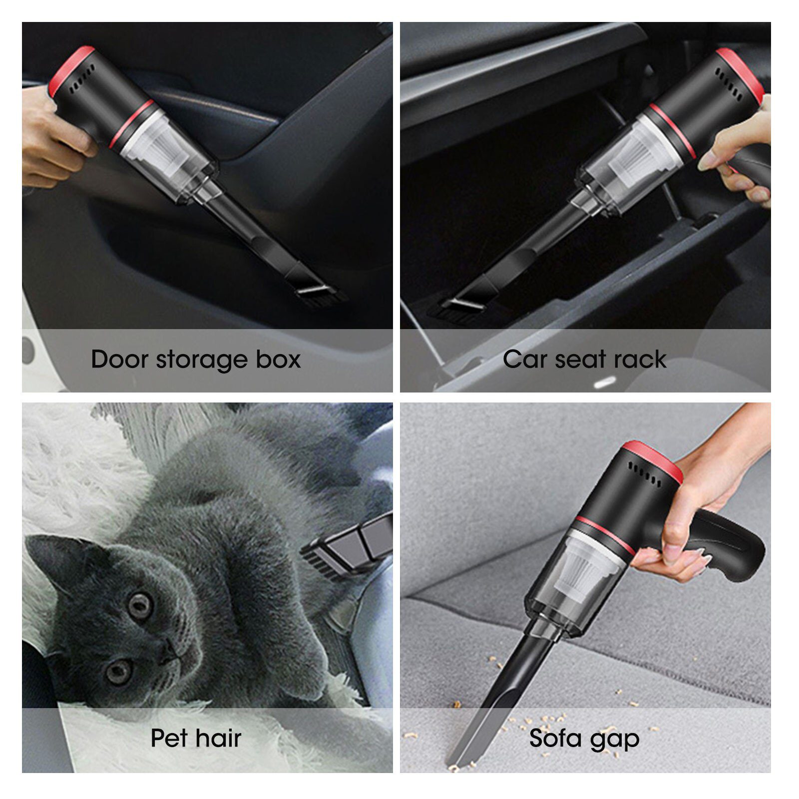 NEW 120W Portable Wireless Car Vacuum Cleaner Automatic Dual Purpose Blower Handheld Car Vacuum Cleaner