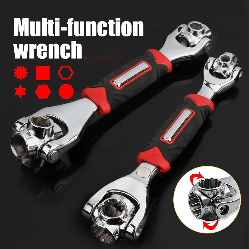 NEW 48 In 1 Tools Socket Works with Spline Bolts Torx 360 Degree 6-Point Universial Furniture Car Repair 250mm