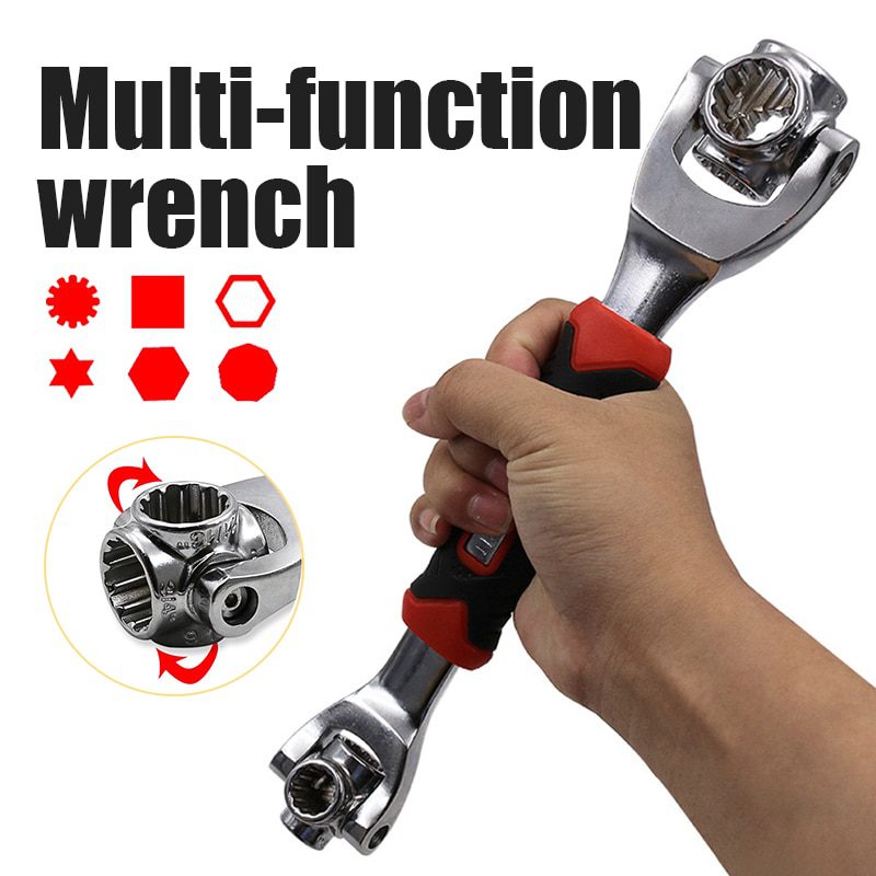 NEW 48 In 1 Tools Socket Works with Spline Bolts Torx 360 Degree 6-Point Universial Furniture Car Repair 250mm