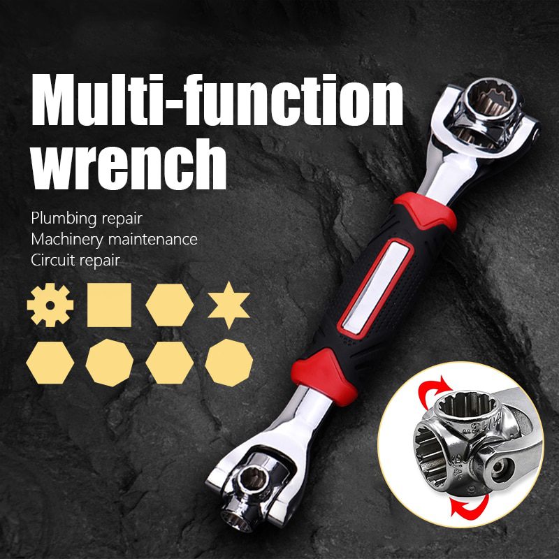 NEW 48 In 1 Tools Socket Works with Spline Bolts Torx 360 Degree 6-Point Universial Furniture Car Repair 250mm