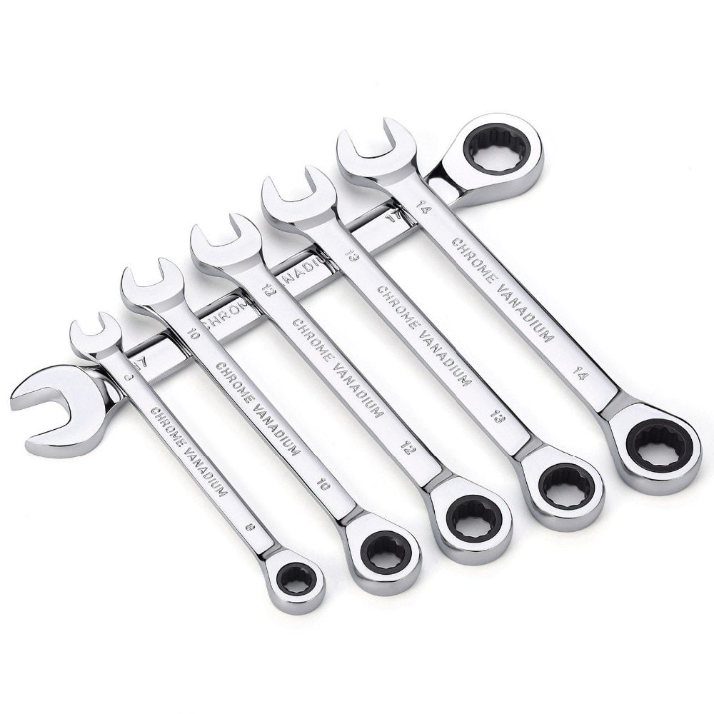 NEW Key Ratchet Wrench Set 72 Tooth Gear Ring Torque Socket Wrench Set Metric Combination Ratchet Spanners Set Car Repair Tools