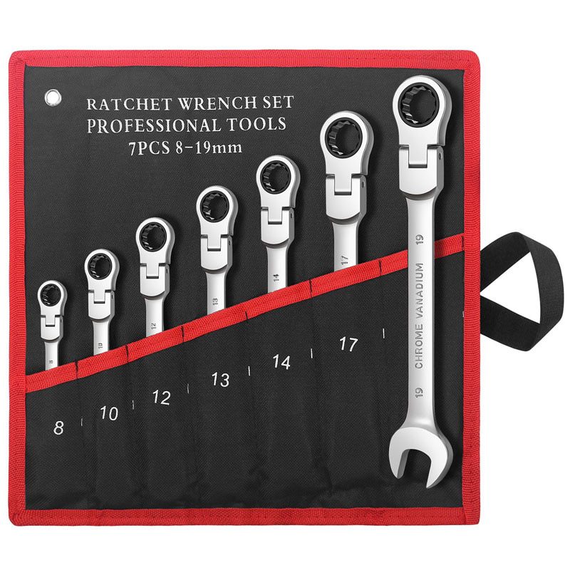 NEW Key Ratchet Wrench Spanner Socket Tool Set Ratchet 5/6/7/12PCS Car Repair Tools Wrench Set Hand Tools Adjustable Spanner