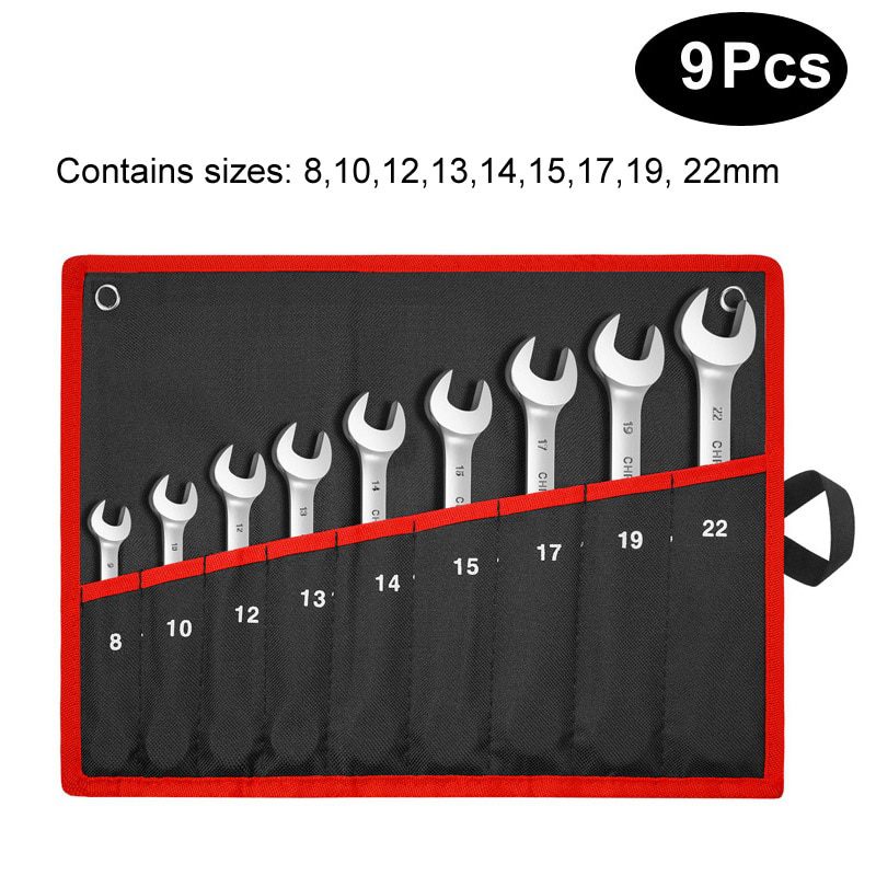 NEW Key Ratchet Wrench Spanner Socket Tool Set Ratchet 5/6/7/12PCS Car Repair Tools Wrench Set Hand Tools Adjustable Spanner