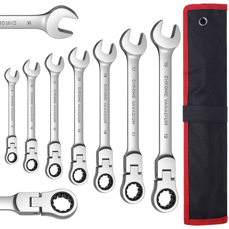 NEW Key Ratchet Wrench Spanner Socket Tool Set Ratchet 5/6/7/12PCS Car Repair Tools Wrench Set Hand Tools Adjustable Spanner