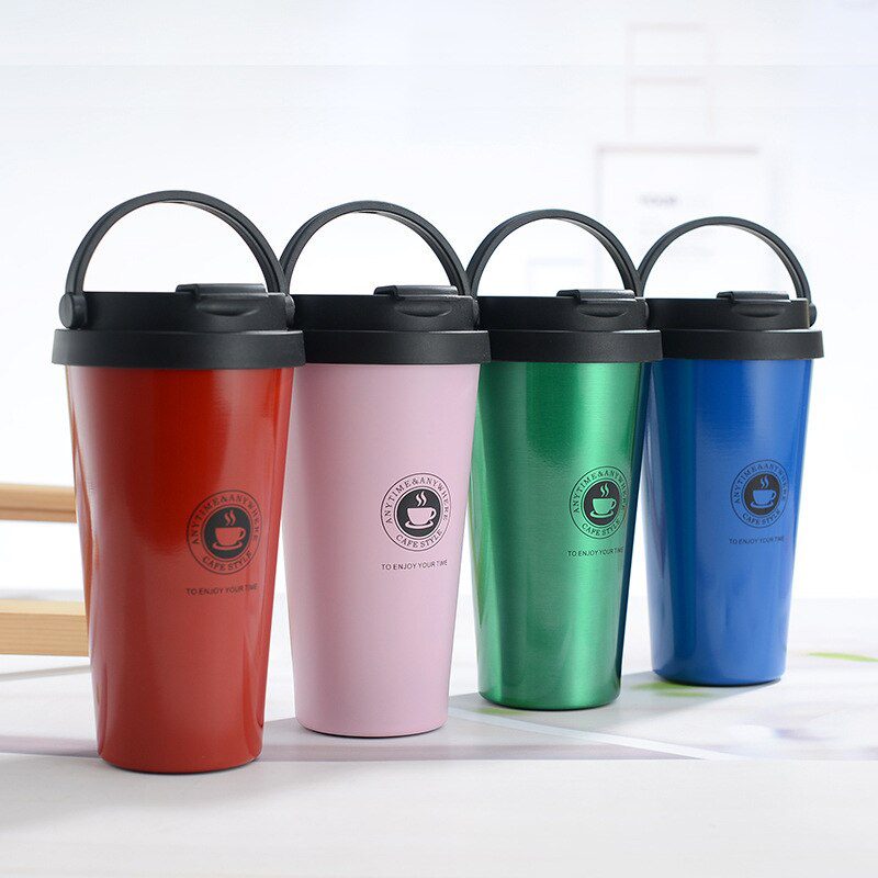 NEW Shipping Double Stainless Steel 304 Coffee Cup Car Thermos Mug Leak Proof Travel Thermo Cup Thermos Mug For Gifts