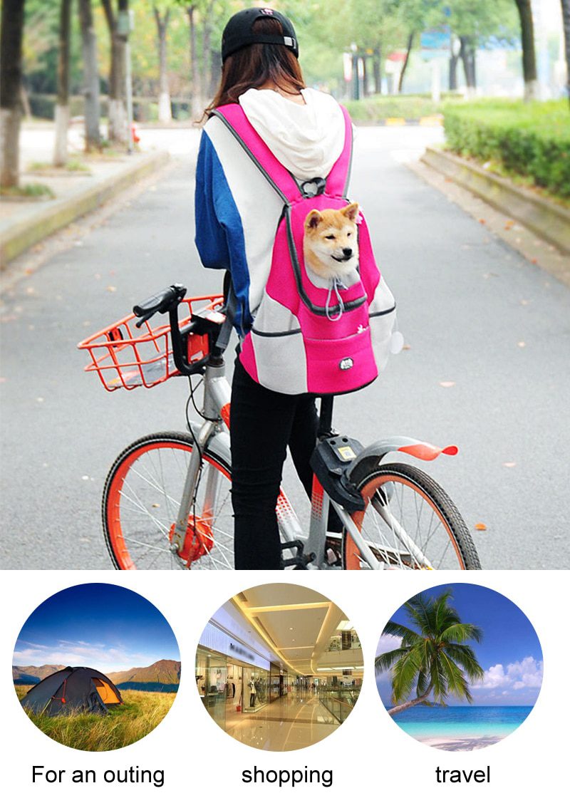 NEW Pet Dog Carrier Bag Carrier For Dogs Backpack Out Double Shoulder Portable Travel Backpack Outdoor Dog Carrier Bag Travel Se