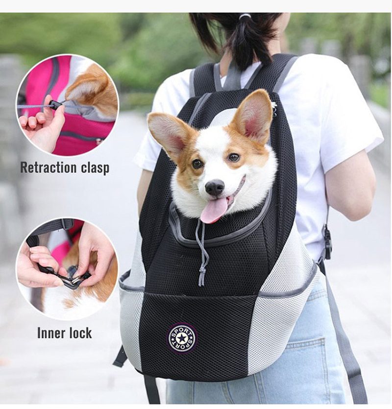 NEW Pet Dog Carrier Bag Carrier For Dogs Backpack Out Double Shoulder Portable Travel Backpack Outdoor Dog Carrier Bag Travel Se