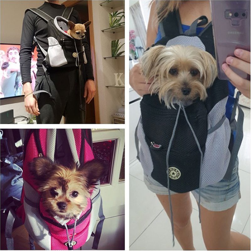 NEW Pet Dog Carrier Bag Carrier For Dogs Backpack Out Double Shoulder Portable Travel Backpack Outdoor Dog Carrier Bag Travel Se