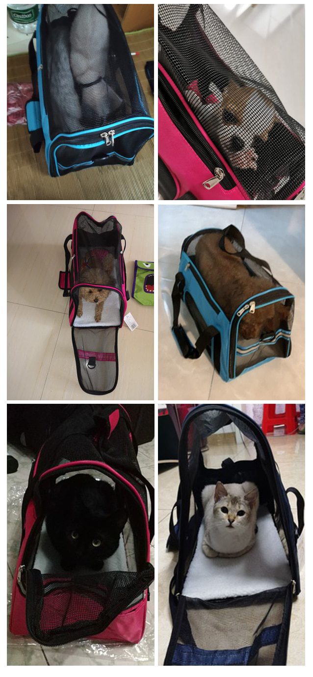 NEW Dog Bags Portable Dog Carrier Bag Mesh Breathable Carrier Bags for Small Dogs Foldable Cats Handbag Travel Pet Bag Transport