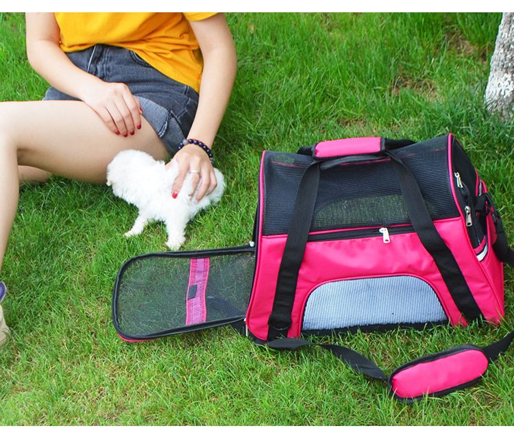 NEW Dog Bags Portable Dog Carrier Bag Mesh Breathable Carrier Bags for Small Dogs Foldable Cats Handbag Travel Pet Bag Transport