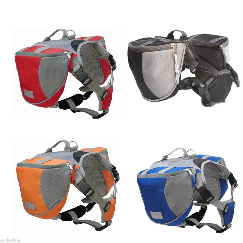 NEW Pet Dog Saddle Bag Pack Backpack Medium Large Big Dogs Carrier For Outdoor Hiking Camping Training Snack Carrier