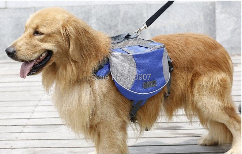 NEW Pet Dog Saddle Bag Pack Backpack Medium Large Big Dogs Carrier For Outdoor Hiking Camping Training Snack Carrier