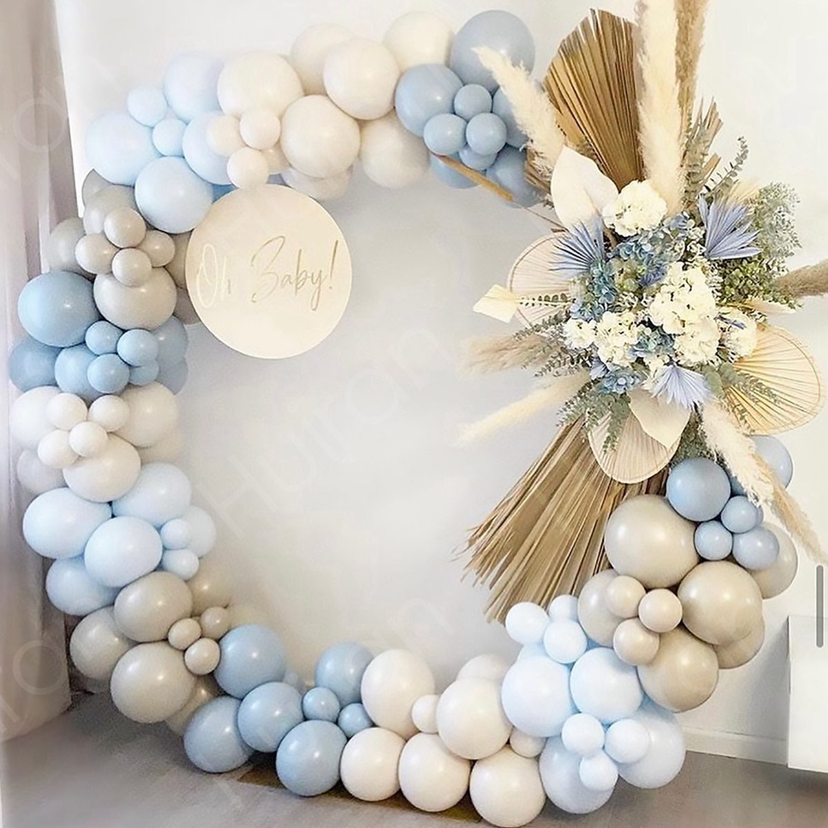 NEW Blue Macaron Balloon Garland Arch Kit Birthday Party Decor Foil Latex Ballon Wedding Birthday Party Baby Shower Kids Baloon