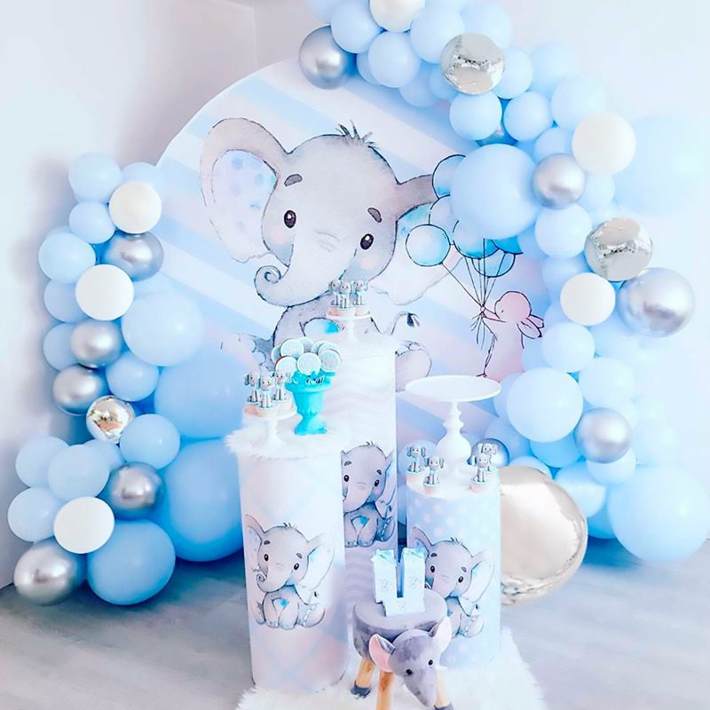 NEW Blue Macaron Balloon Garland Arch Kit Birthday Party Decor Foil Latex Ballon Wedding Birthday Party Baby Shower Kids Baloon