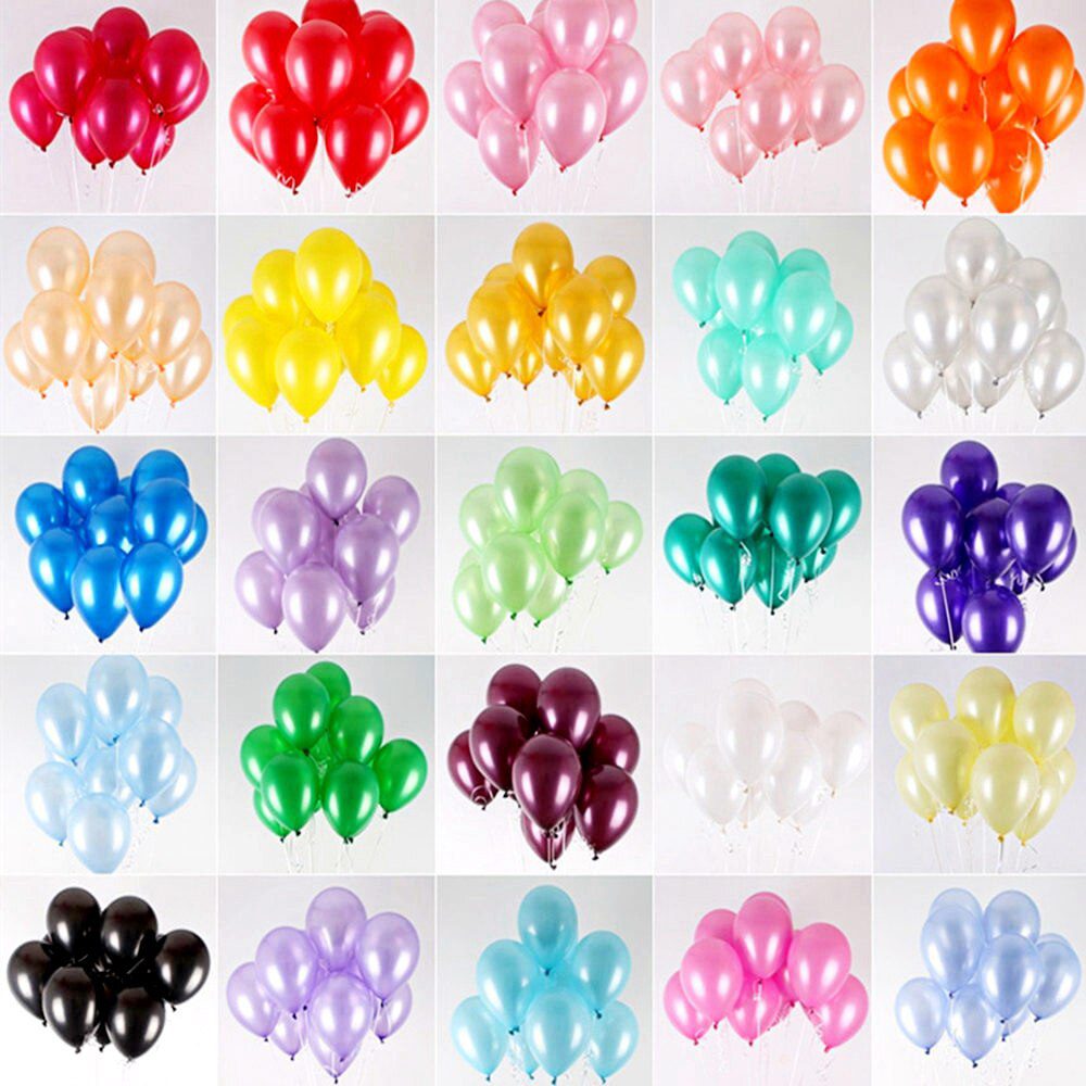 NEW 10/20/30/50Pcs 10inch 1.5g Pearl Latex Balloons Happy Birthday Party Wedding Christmas Decorations Balloon Kids Air Balls Gl