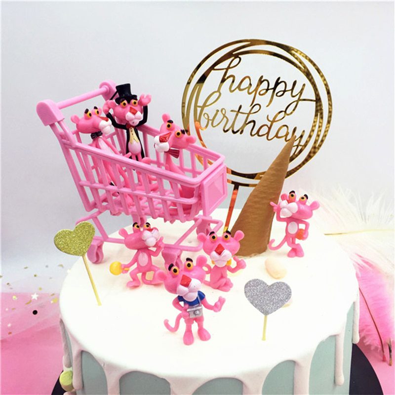 NEW Happy Birthday Cake Topper Acrylic Letter Cake Toppers Party Supplies Happy Birthday Black Cake Decorations Boy 33 Designs