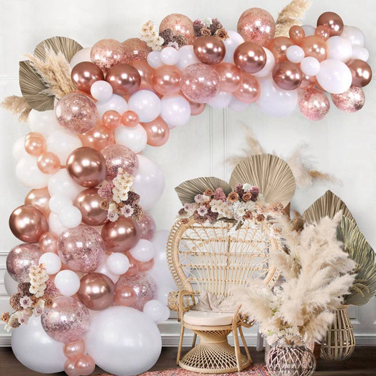 NEW Rose Gold Balloon Garland Arch Kit Wedding Birthday Baloon Birthday Party Decor Kids Baby Shower Latex Confetti Ballon Balon