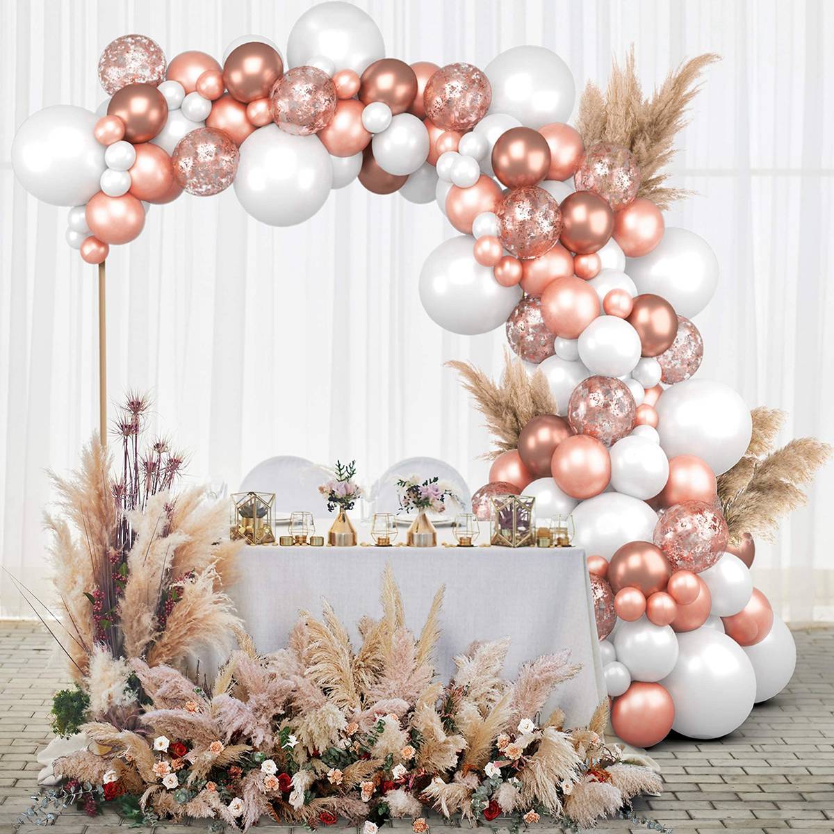 NEW Rose Gold Balloon Garland Arch Kit Wedding Birthday Baloon Birthday Party Decor Kids Baby Shower Latex Confetti Ballon Balon