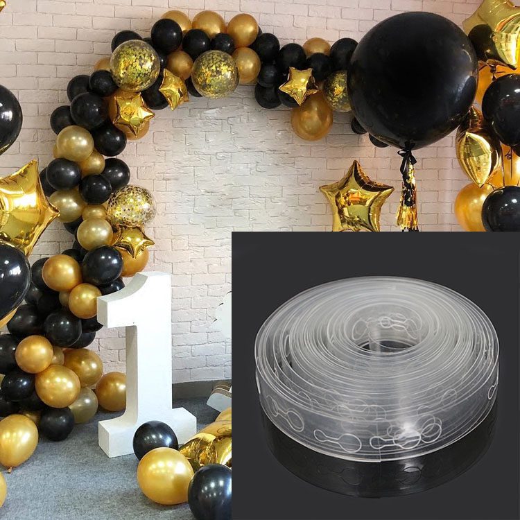 NEW Balloon Accessories 5M Balloon Chain Ribbon Dot Wedding Party Birthday Background Decoration Balloon Chain Arch Balloon supp