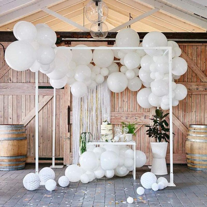 NEW Matte Pure White Balloons Wedding Decoration Birthday Party Baby Shower Round Helium Ballon 5inch 10inch 12inch 18inch 36inc