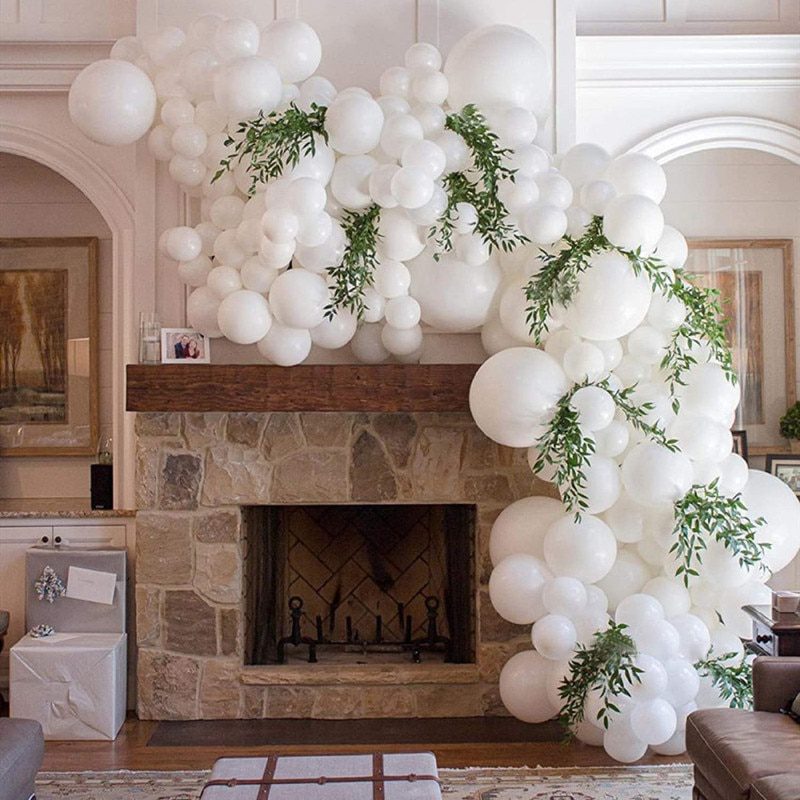 NEW Matte Pure White Balloons Wedding Decoration Birthday Party Baby Shower Round Helium Ballon 5inch 10inch 12inch 18inch 36inc