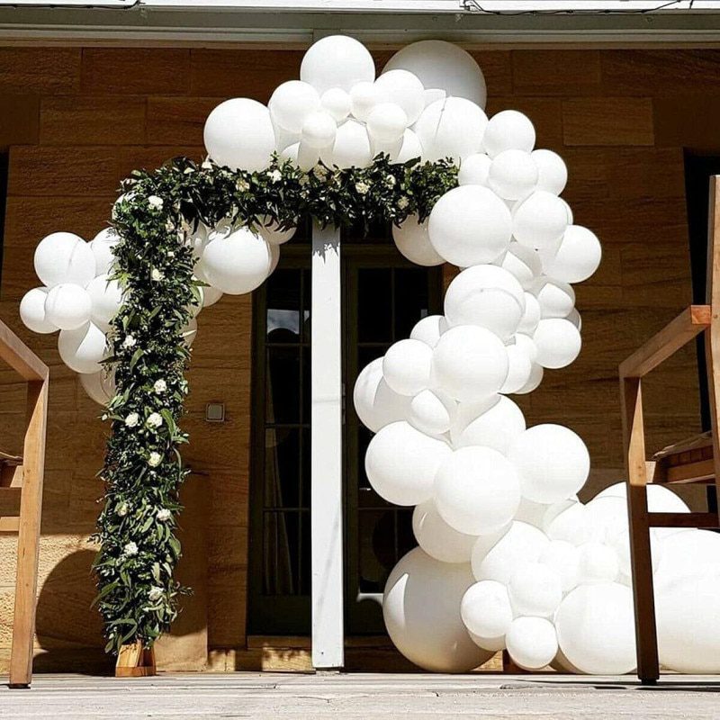 NEW Matte Pure White Balloons Wedding Decoration Birthday Party Baby Shower Round Helium Ballon 5inch 10inch 12inch 18inch 36inc