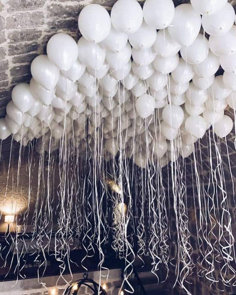 NEW Matte Pure White Balloons Wedding Decoration Birthday Party Baby Shower Round Helium Ballon 5inch 10inch 12inch 18inch 36inc