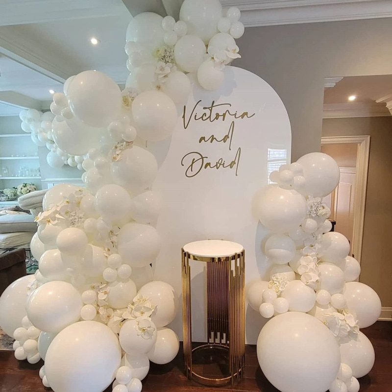 NEW Matte Pure White Balloons Wedding Decoration Birthday Party Baby Shower Round Helium Ballon 5inch 10inch 12inch 18inch 36inc