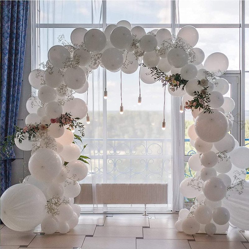 NEW Matte Pure White Balloons Wedding Decoration Birthday Party Baby Shower Round Helium Ballon 5inch 10inch 12inch 18inch 36inc