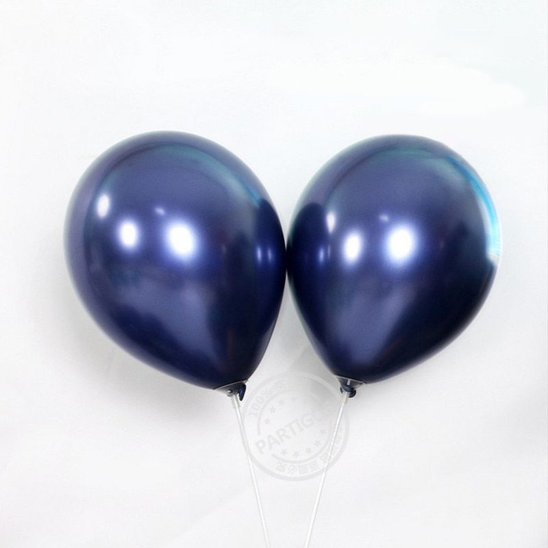 NEW 1set 50pcs 5/10inch New Chrome Metallic Latex Balloons Metallic Globos Inflatable Helium Balloon Birthday Party Decor Ballon