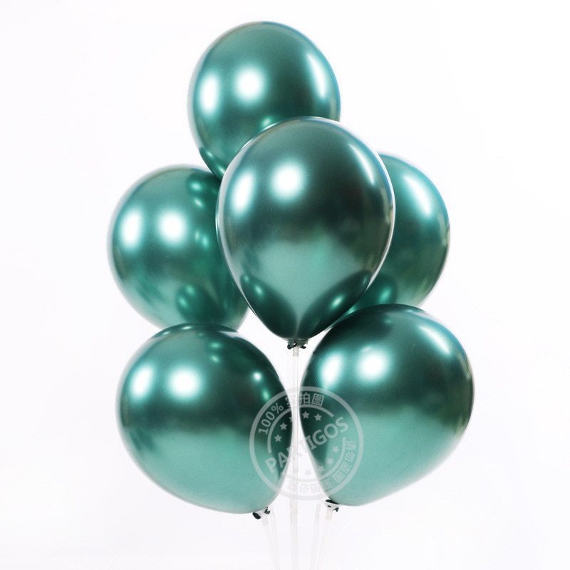 NEW 1set 50pcs 5/10inch New Chrome Metallic Latex Balloons Metallic Globos Inflatable Helium Balloon Birthday Party Decor Ballon